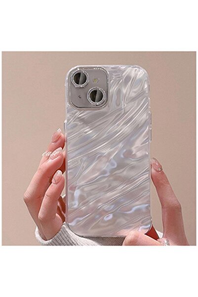 Zebana Apple iPhone 14 Uyumlu Kılıf Zebana Dazz Silikon Kılıf Gri
