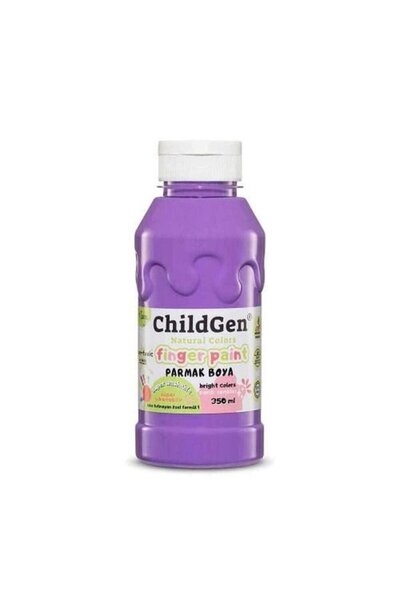 ChildGen طلاء أصابع فائق قابل للغسل، زجاجة 350 مل باللون الأرجواني