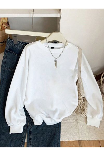 aynewmoda Hanorac oversize negru cu glugă