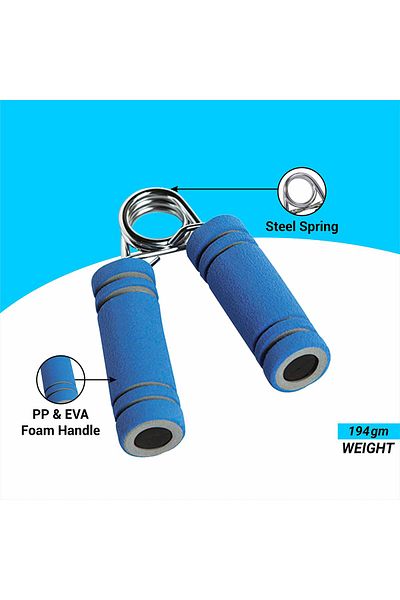 Nivia Foam Hand Grip, Pack of 2 (Blue)