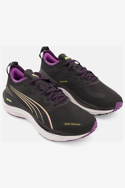 Puma Women Forever Run Nitro Lace Up Outdoor Sport Shoes, Black