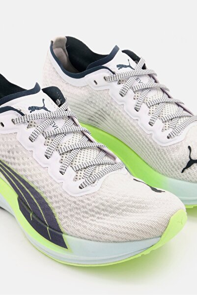 Puma Women Lace Up Deviate Nitro Sports Shoes, White