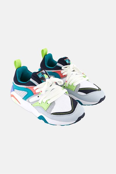 Puma Kids Boy Blaze Of Glory Stb Lace Up Outdoor Shoes, White Combo
