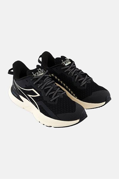 Diadora Kids Girl Mythos Blushield Volo 3 Glam Lace Up Shoes, Black Combo
