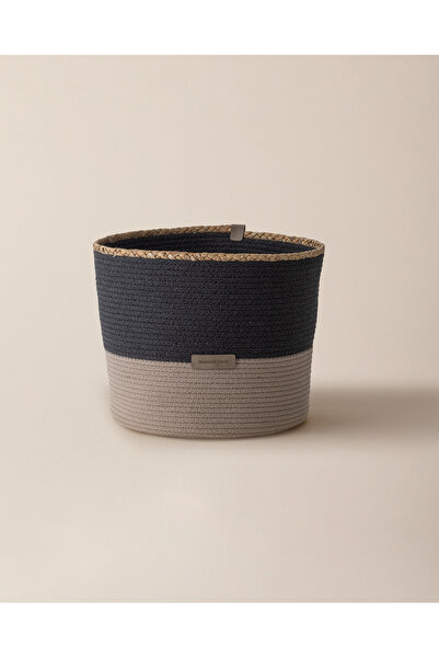 Madame Coco Rosévie Büyük Boy Sepet - Gri/Bej