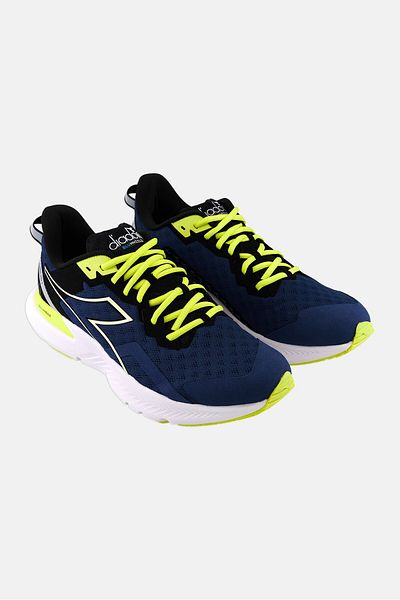 Diadora حذاء رياضي برباط من Mythos Blushield Volo 3 للرجال، لون أزرق داكن