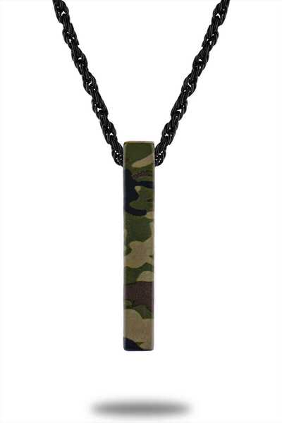 Apptakı Askeri Kamuflaj Çubuk Bar Kolye - CAZ0219