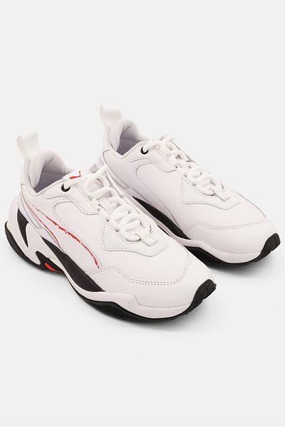 Puma Kids Boy Lace Up Running Shoe, White Combo