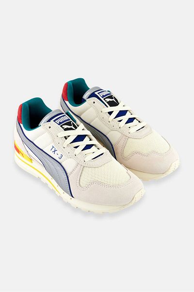 Puma Kids Boy Tx 3 Reflective Lace Up Training Shoes, White