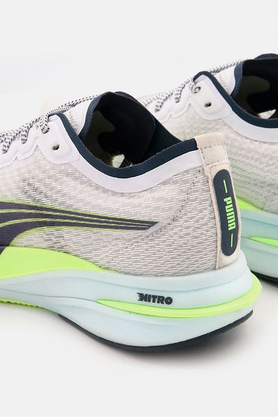Puma Women Lace Up Deviate Nitro Sports Shoes, White
