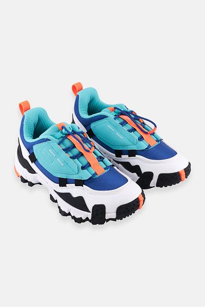 Puma Kids Boy Trailfox Overland Lace Up Training Shoes, Turquoise