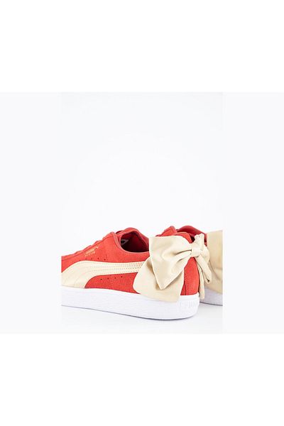 Puma Women Suede Bow Varsity Sneaker, Red