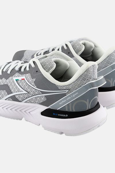 Diadora Women Mythos Blushield Volo 3 Lace Up Shoes, Grey