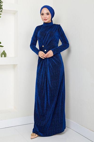 ModaMerve Βραδινό φόρεμα Saks Colorful Glitter Accessory - 3010BSS1025-M