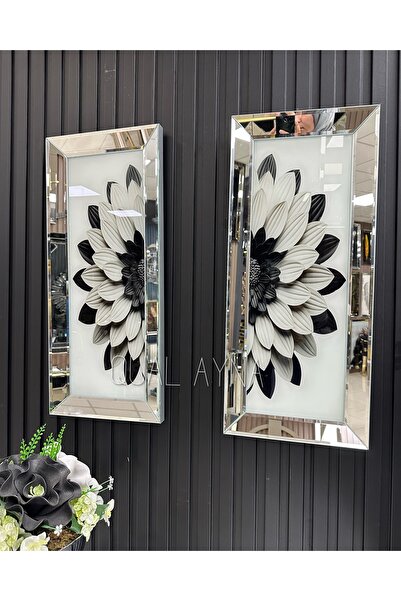 QUAL Gümüş Aynalı İkili Tablo Set