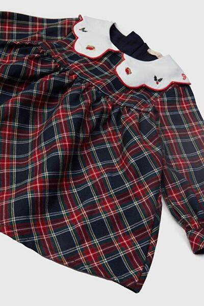 GB Baby BG Store Kız Bebek Ekose Elbise