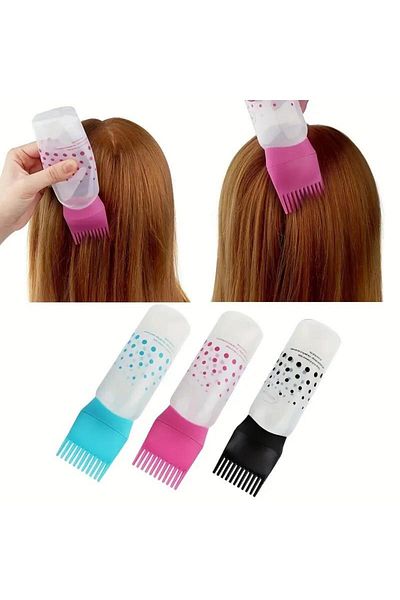 jetfast 2 Comb Hair Coloring Bottles and Oil - Hair Care Comb and Applicator
