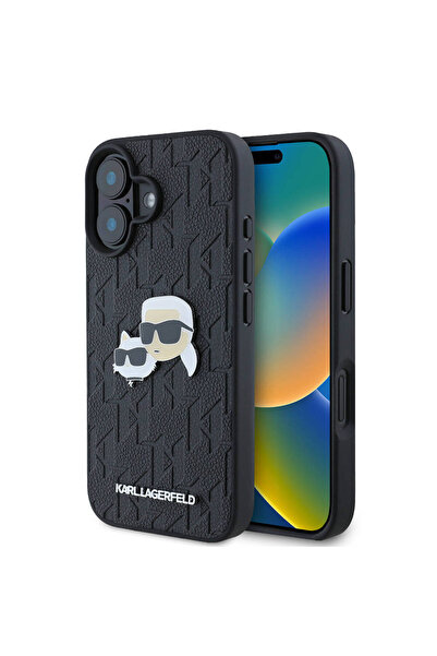 Karl Lagerfeld iPhone 16 Plus Uyumlu Kılıf Karl Lagerfeld  Lisanslı K&C Heads...