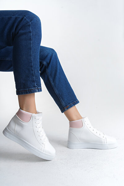 Moda Değirmeni White-Powder Dámské krátké boty Bg1147-101-0007