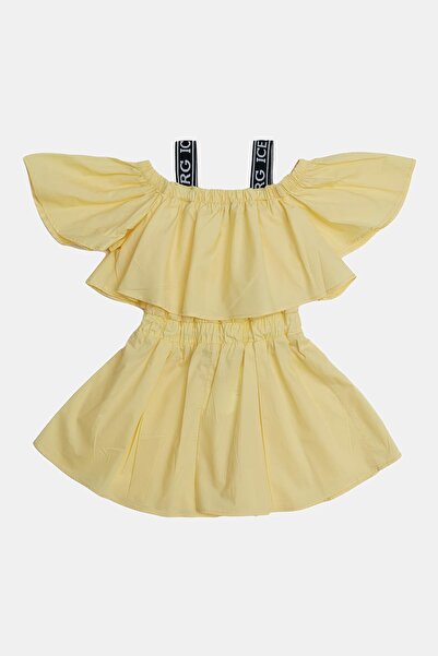 Iceberg Bg Store Girl's Yellow Dress 23ssıtu3152