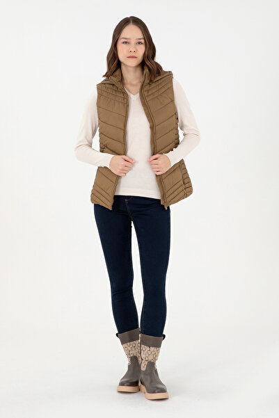 U.S. Polo Assn. Women's Khaki Vest 50289555 -Vr027