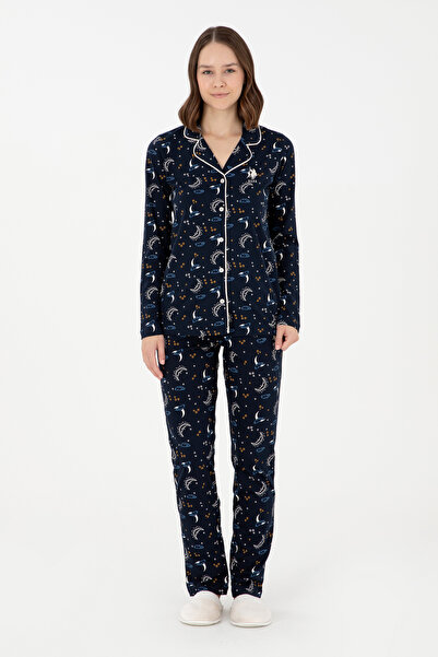U.S. Polo Assn. Women's Navy Blue Pajama Set 50303408 -Vr033
