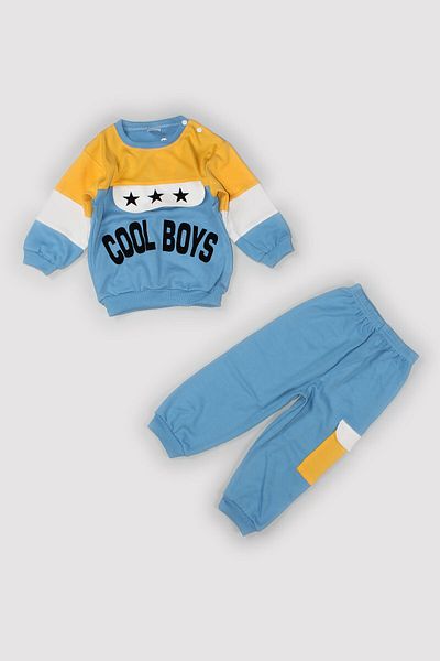 Peki 5-Piece Cotton Children's Tracksuit Pajamas Set - Star Pattern, Christmas Gift, Add 4 Payments 13839