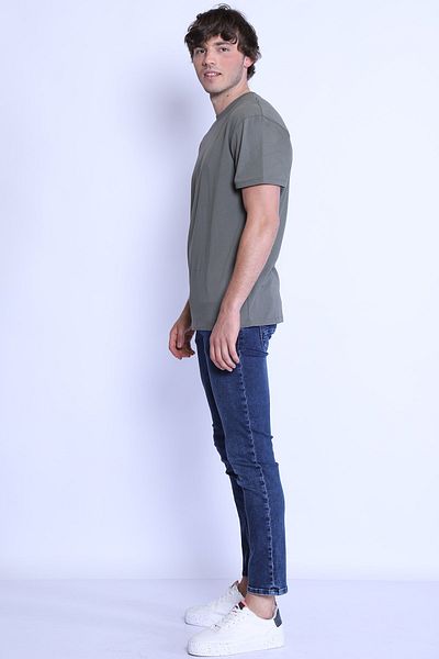 Twister Jeans Ανδρικό παντελόνι Skinny Fit Low Waist Panama - 615-05 Μπλε Μαύρο