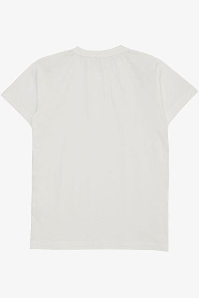 Breeze Boy's T-shirt Basic 4-14 Years, Ecru