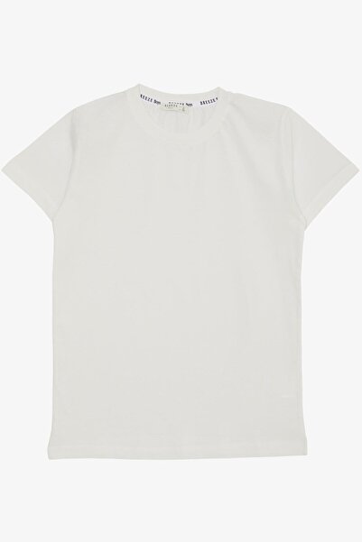 Breeze Boy's T-shirt Basic 4-14 Years, Ecru