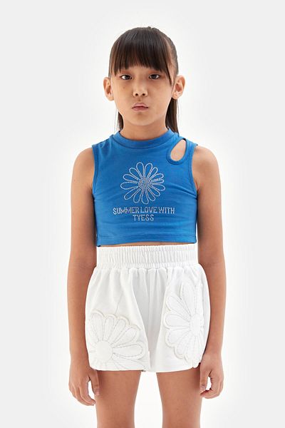 Tyess Bg Store Girl's White Shorts 23Ss1Tj4112