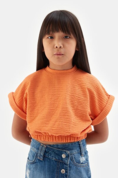 Tyess Bg Store Girl's Orange T-shirt 23ss0tj4523