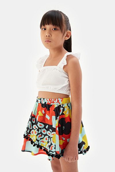 Tyess Bg Store Weiße Bluse für Mädchen 23ss1tj4614