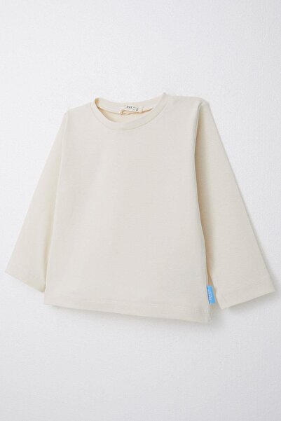 Breeze 1-4 Years Boy Ecru Long Sleeve T-Shirt