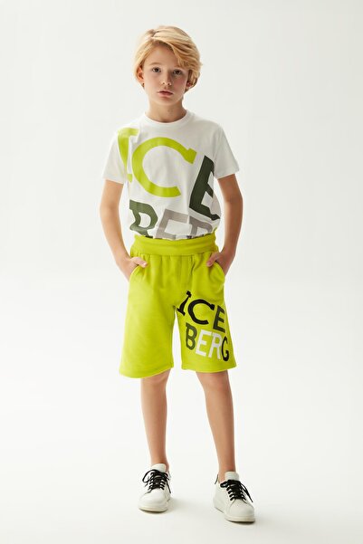 Iceberg BG Store Pantaloni scurți galbeni pentru băieți