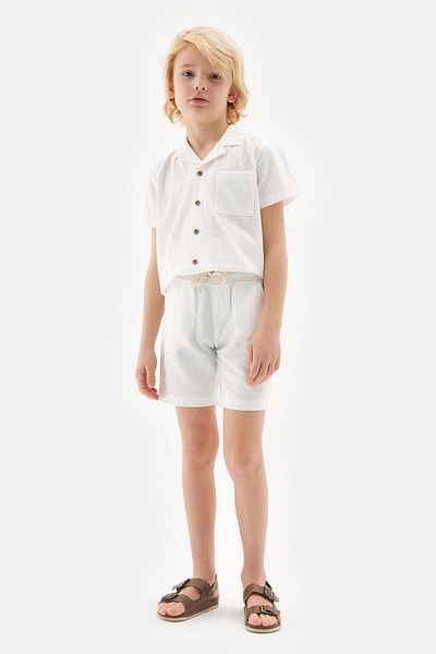 Nebbati Bg Store Weiße Shorts für Jungen 23ss2nb3141
