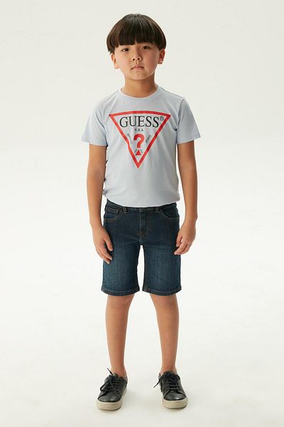 Guess BG Store Pantaloni scurți albaștri pentru băieți