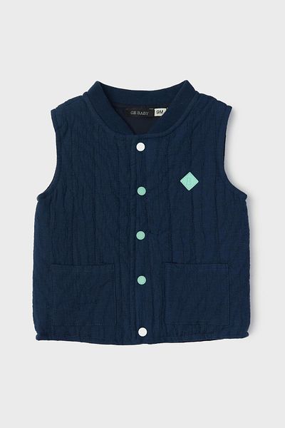 GB Baby BG Store Baby Boy Navy Blue Vest