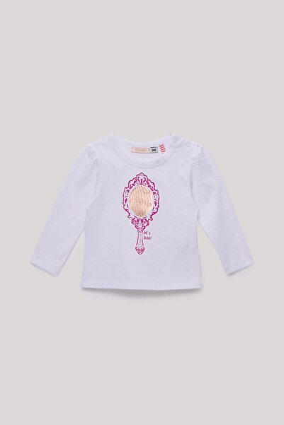 GB Baby BG Store Kız Bebek Ekru T-Shirt