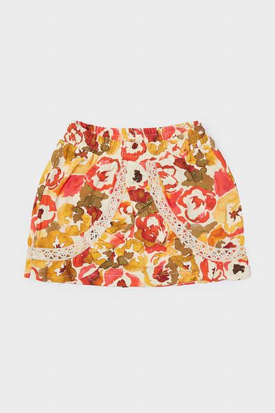 GB Baby BG Store Baby Girl Patterned Skirt 23FW1BG2304