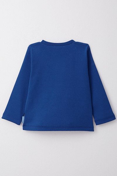 Breeze 1-4 Years Boy Saks Blue Long Sleeve T-Shirt