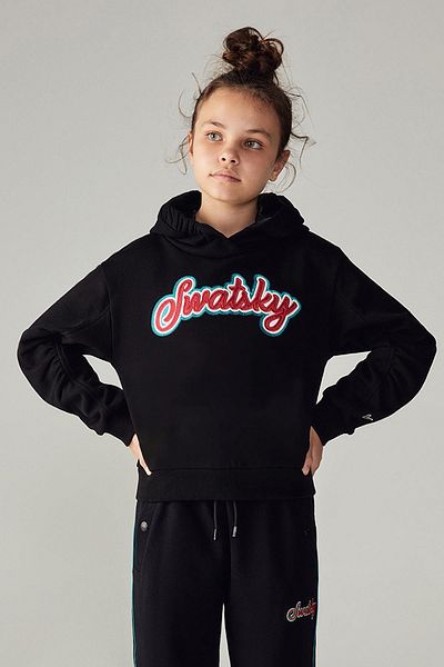 SWATSKY BG Store Черен суичър за момиче 23FW0SW1556