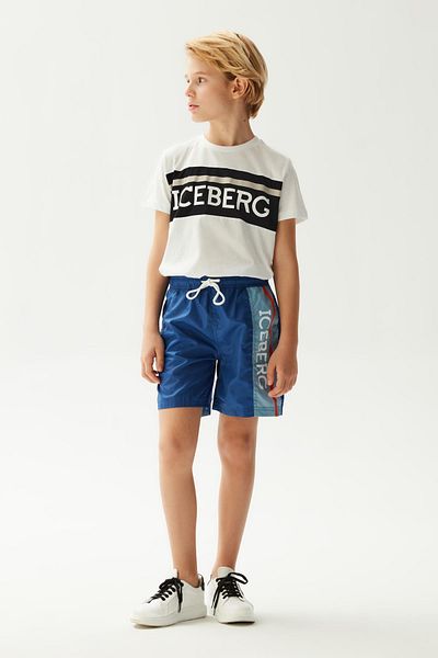 Iceberg BG Store Boy's Navy Blue μαγιό σορτς