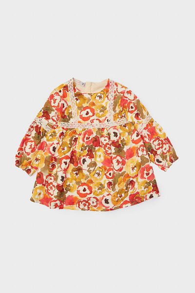 GB Baby BG Store Baby Girl Patterned Dress 23FW1BG2909