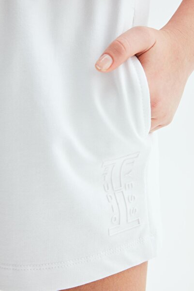 Tyess Bg Store Girl's White Shorts 23psstj4101