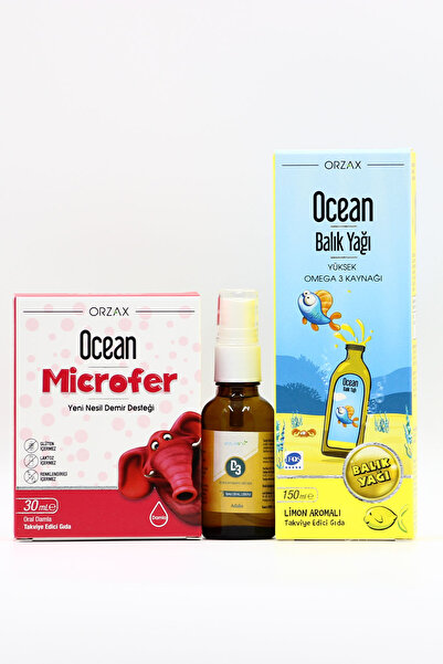 Ocean Estellife D3 وOcean Omega 3 - ميكروفير مدعم بالحديد والأوميجا 3 للأطفال