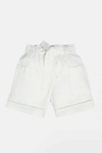 Guess Bg Store White Shorts for Girls 23Ss0Gjgd03