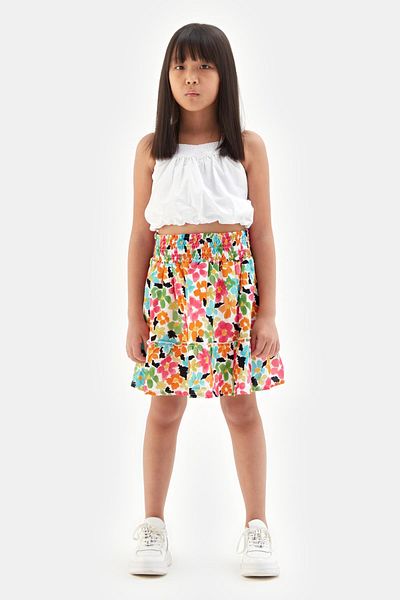 Tyess Bg Store Κοριτσίστικη Λευκή Μπλούζα 23ss0tj4607