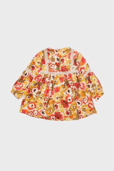 GB Baby BG Store Baby Girl Patterned Dress 23FW1BG2909
