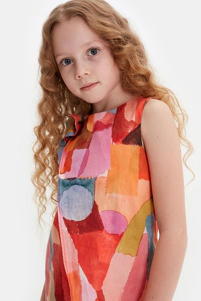 Tyess Bg Store Girl Patterned Dress 23ss0tj4908